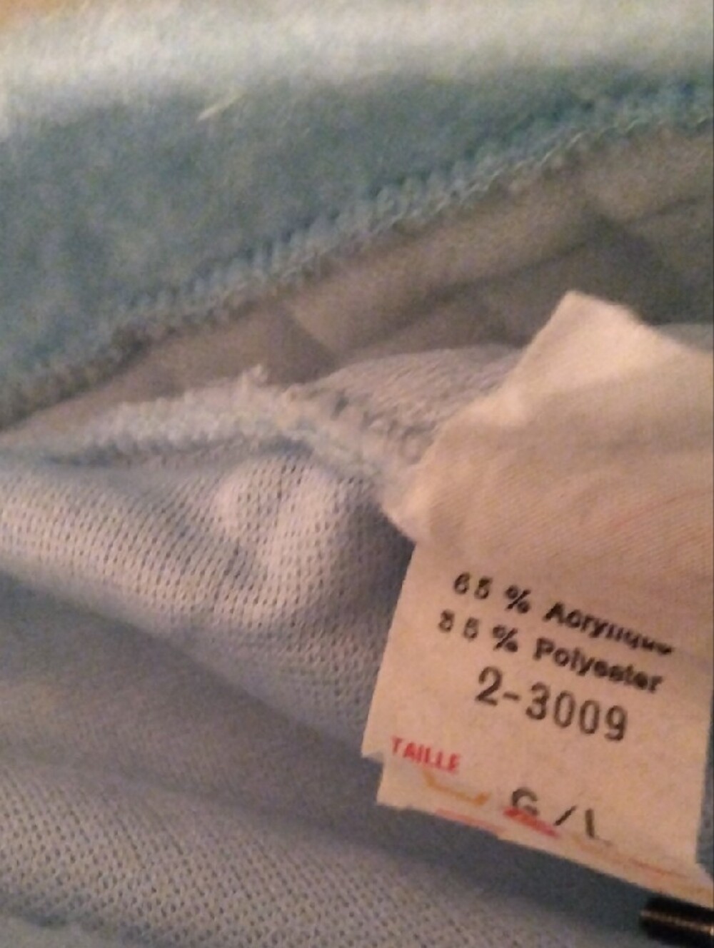 Light Blue Quilted Shoulder Long Robe - Picture 7 of 10
